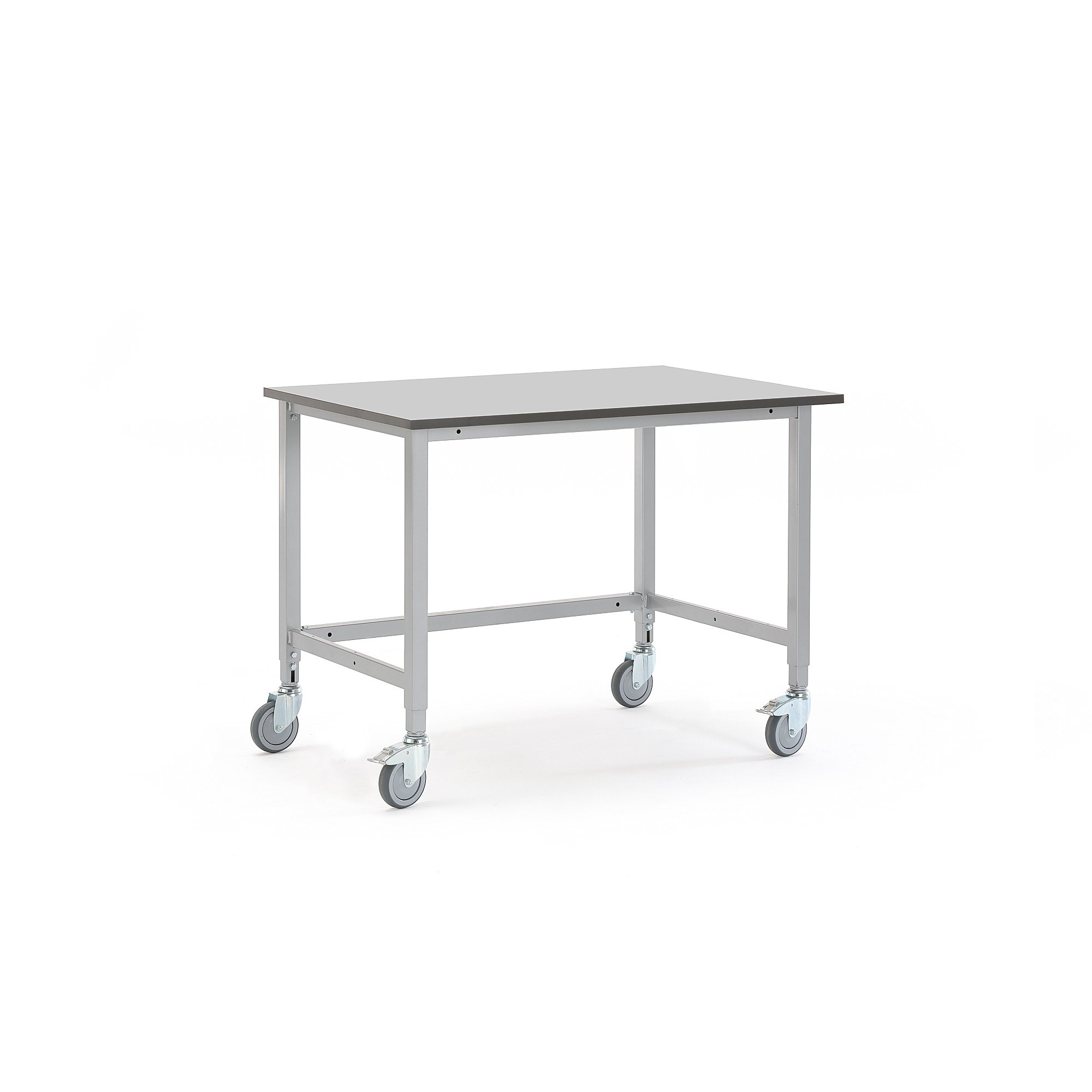 Pojízdný dílenský stůl MOTION, 1200x800 mm, šedá deska HPL