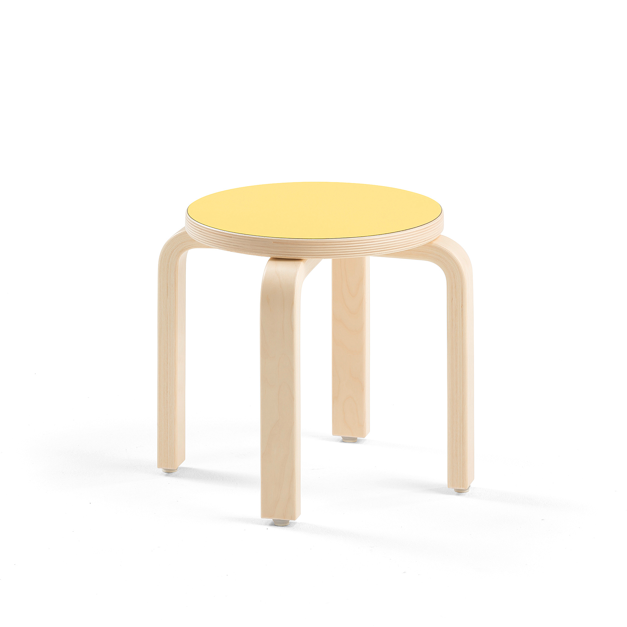 Dětská stolička DANTE, výška 310 mm, bříza/žlutá