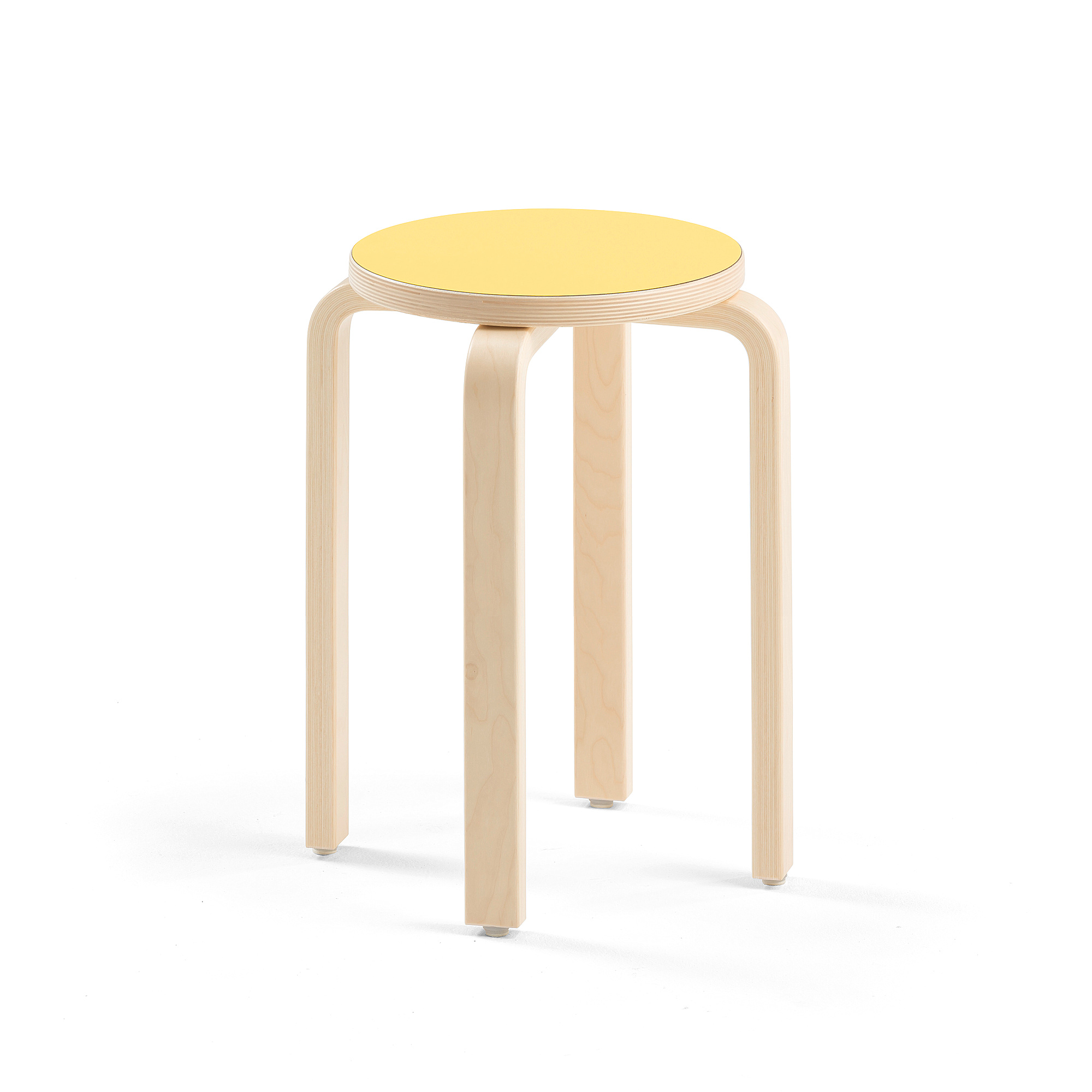 Dětská stolička DANTE, výška 460 mm, bříza/žlutá
