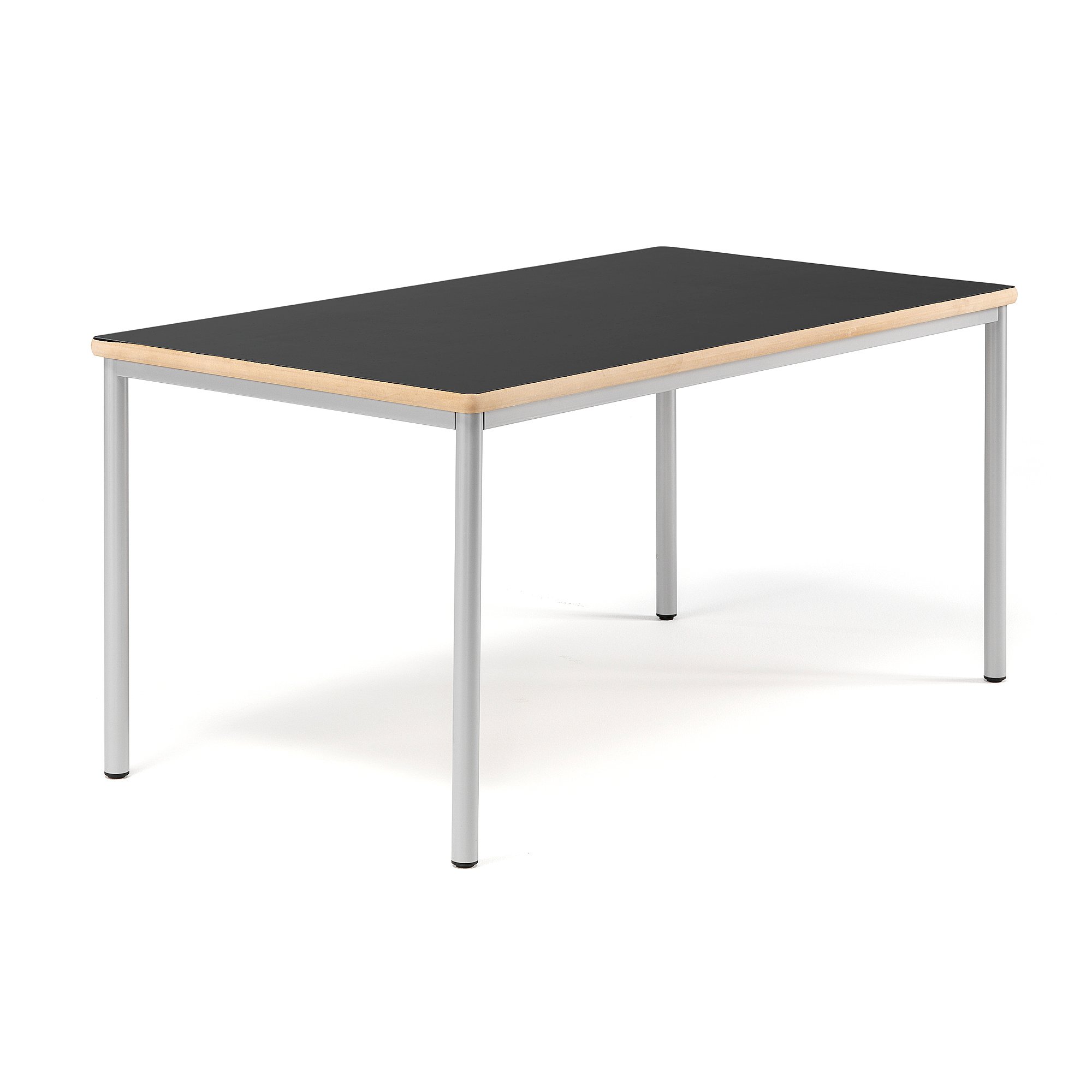 Stůl BURÅS, 1520x800, černá, stříbrná