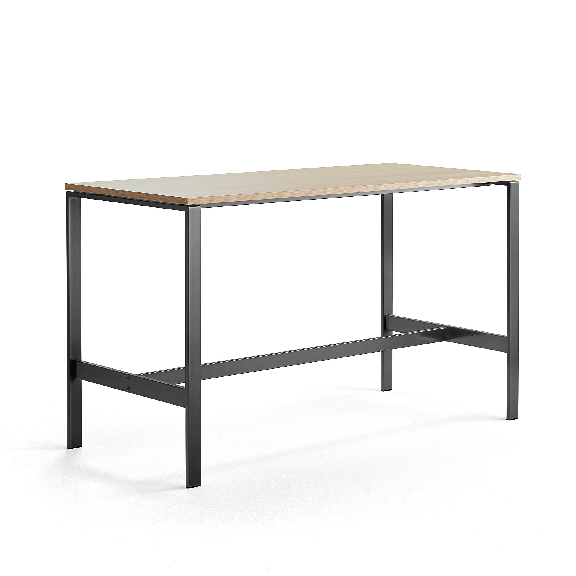 Stůl VARIOUS, 1800x800 mm, výška 1050 mm, černé nohy, dub