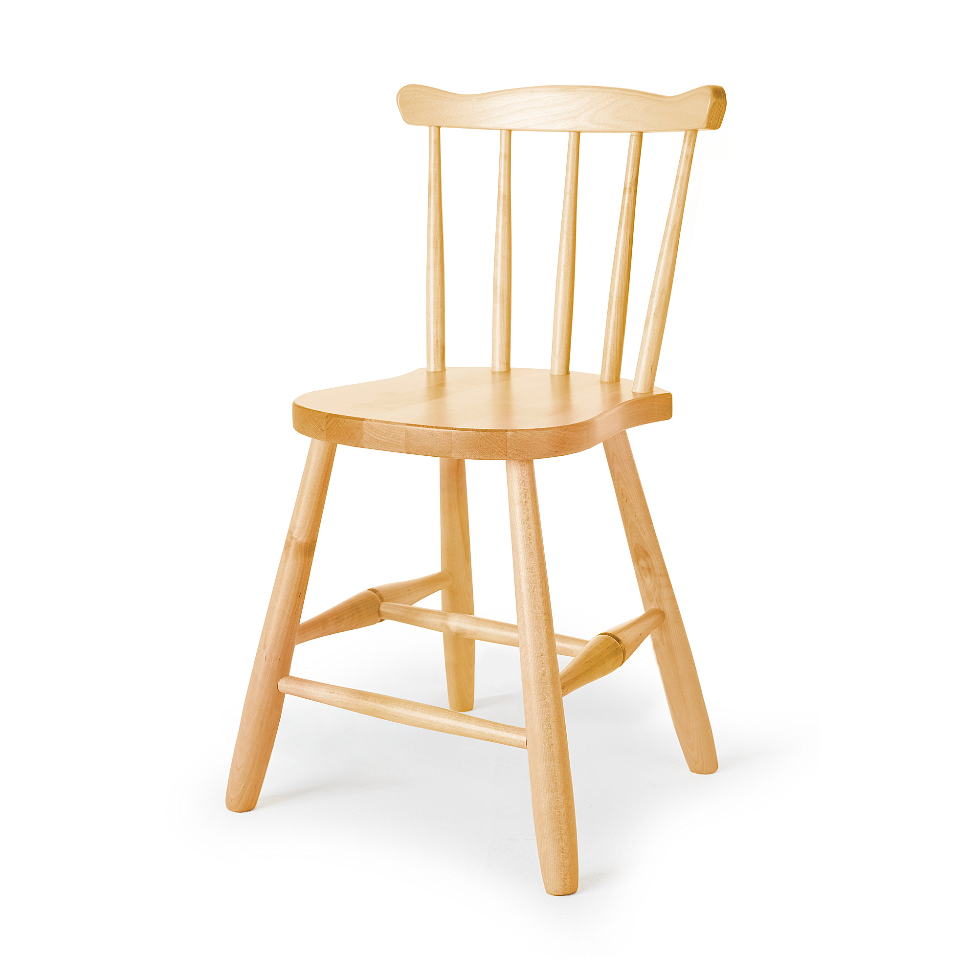 Dětská židle BASIC, výška 390 mm, bříza