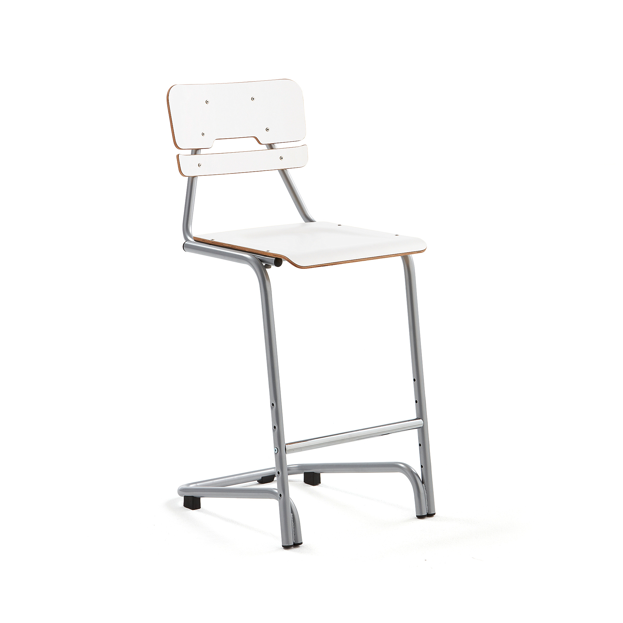 Školní židle DOCTRINA, výška 650 mm, bílá