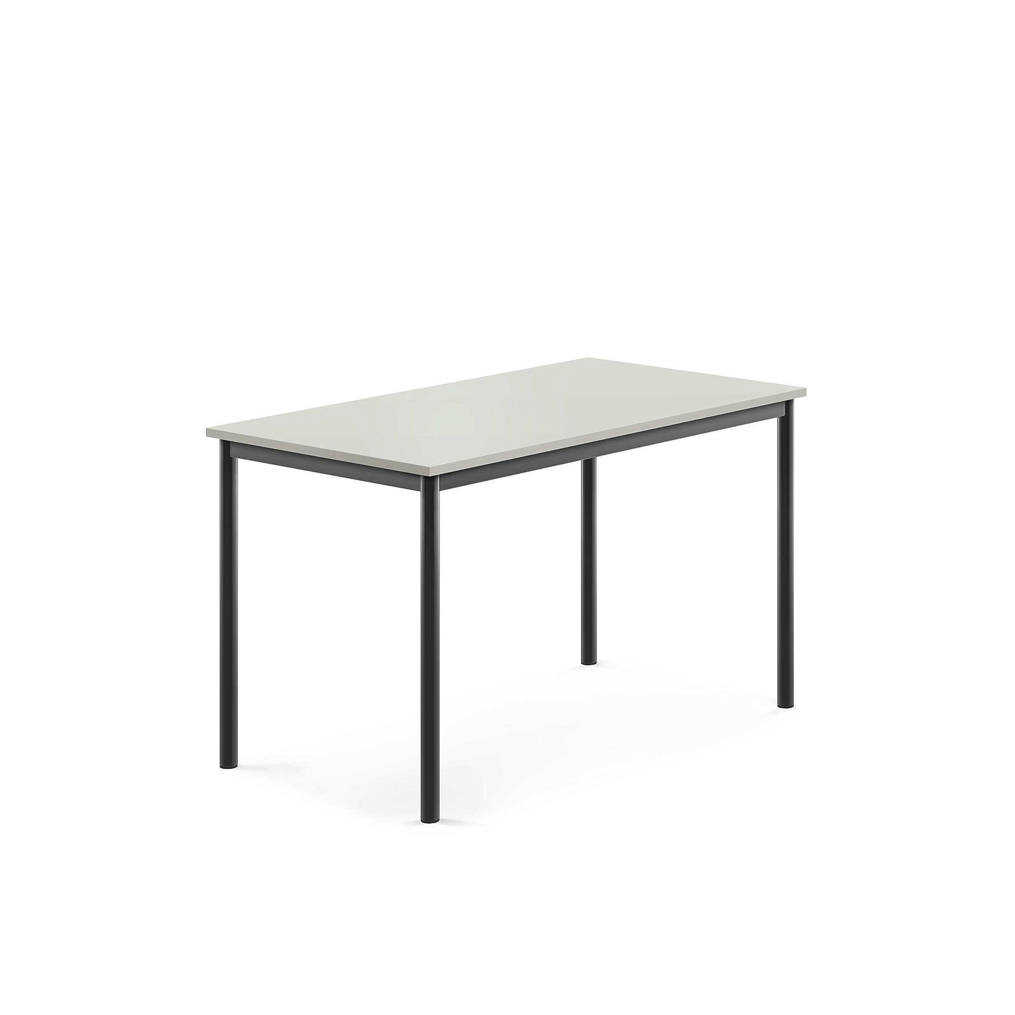 Stůl BORÅS, 1200x700x720 mm, antracitově šedé nohy, HPL deska, šedá