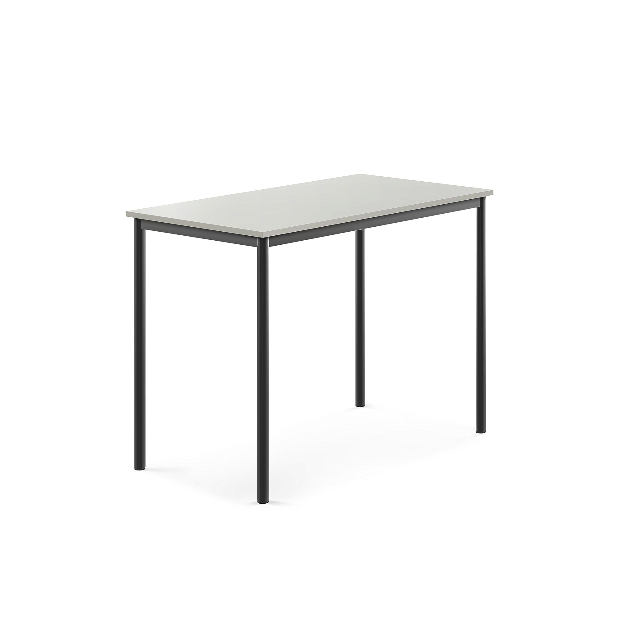 Stůl BORÅS, 1200x700x900 mm, antracitově šedé nohy, HPL deska, šedá