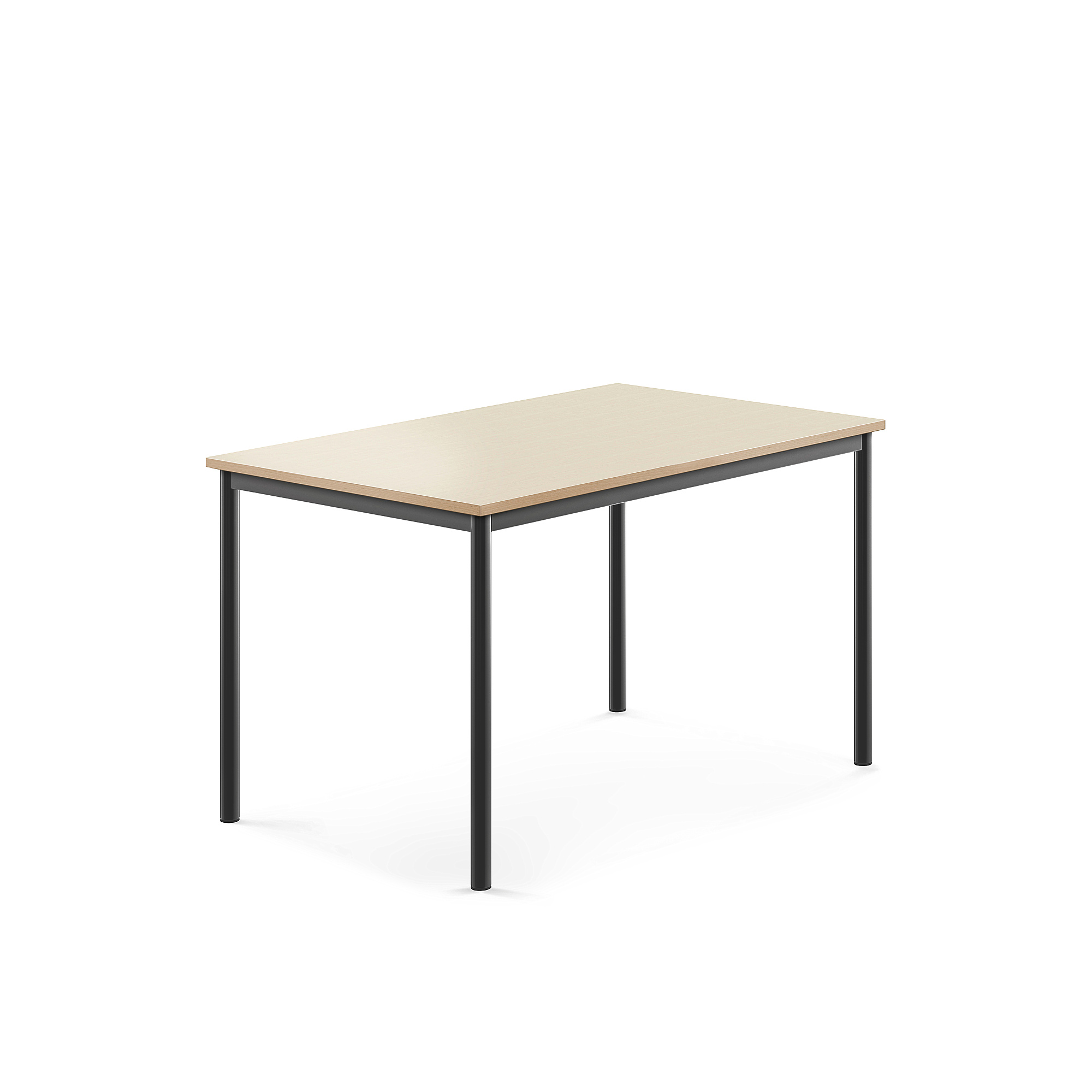 Stůl BORÅS, 1200x800x720 mm, antracitově šedé nohy, HPL deska, bříza