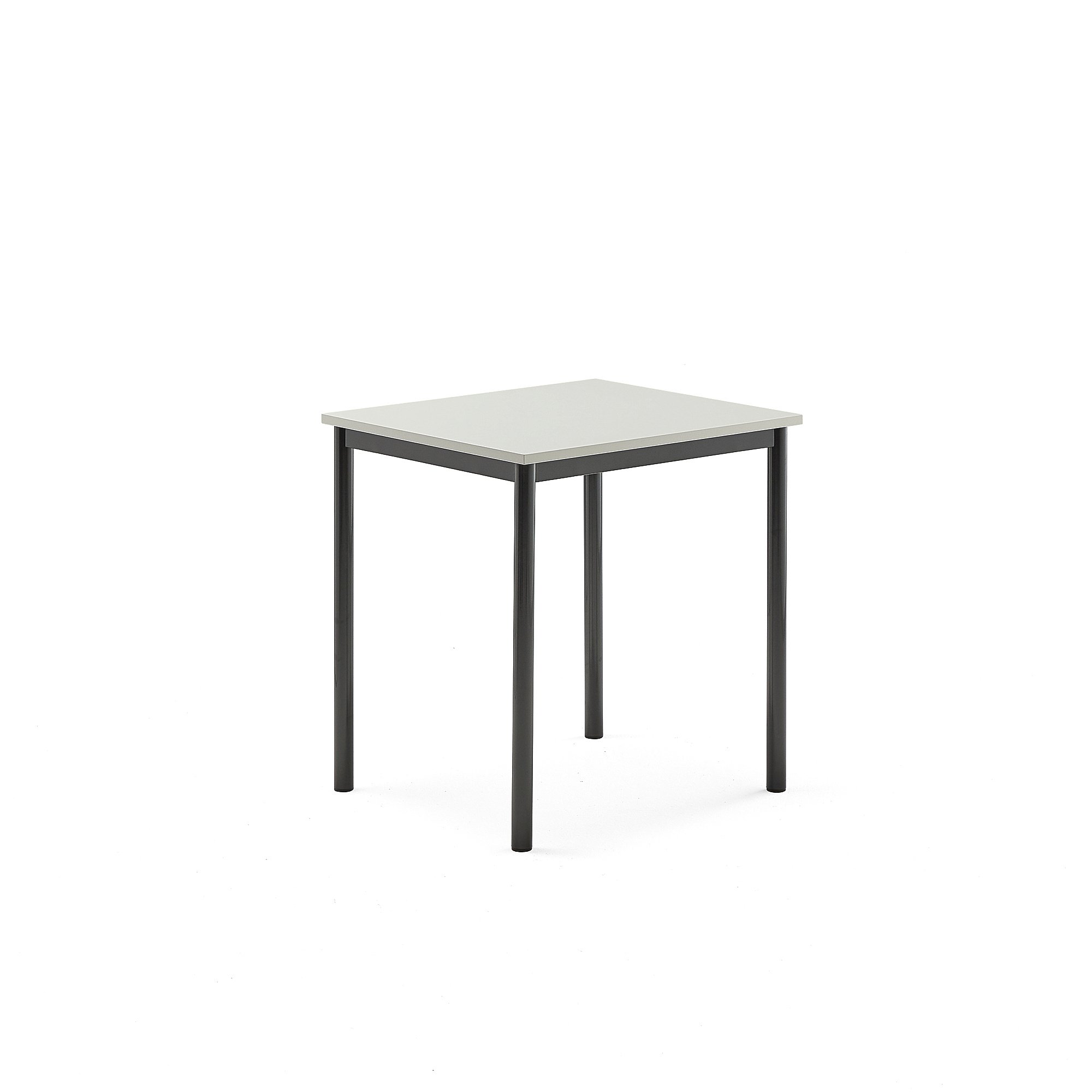 Stůl SONITUS, 700x600x720 mm, antracitově šedé nohy, HPL deska tlumící hluk, šedá