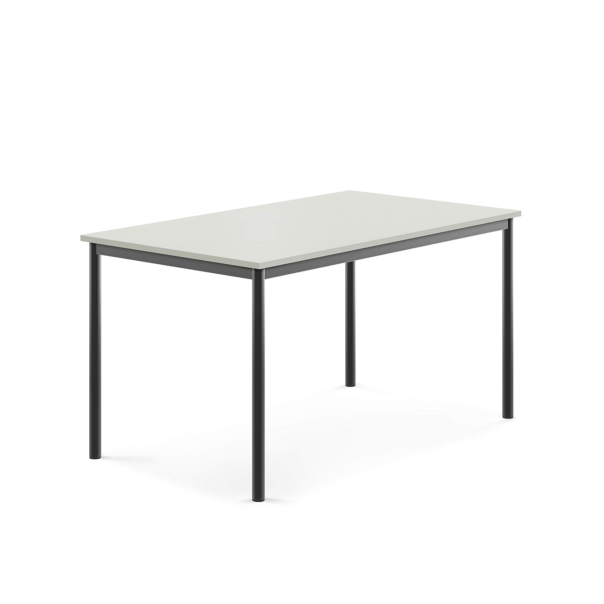 Stůl SONITUS, 1400x800x720 mm, antracitově šedé nohy, HPL deska tlumící hluk, šedá