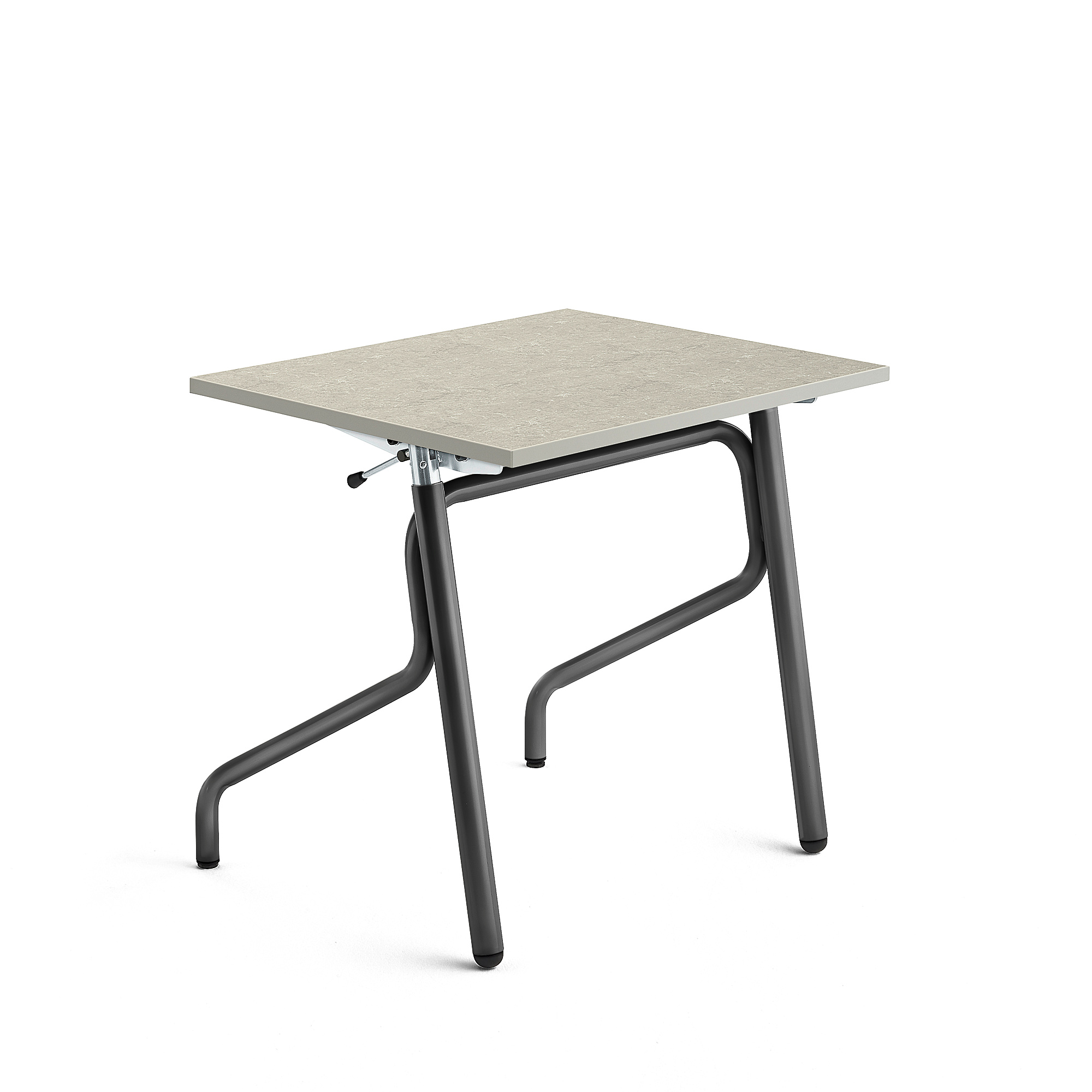 Školní lavice ADJUST, výškově nastavitelná, 700x600 mm, linoleum, šedá, antracitově šedá