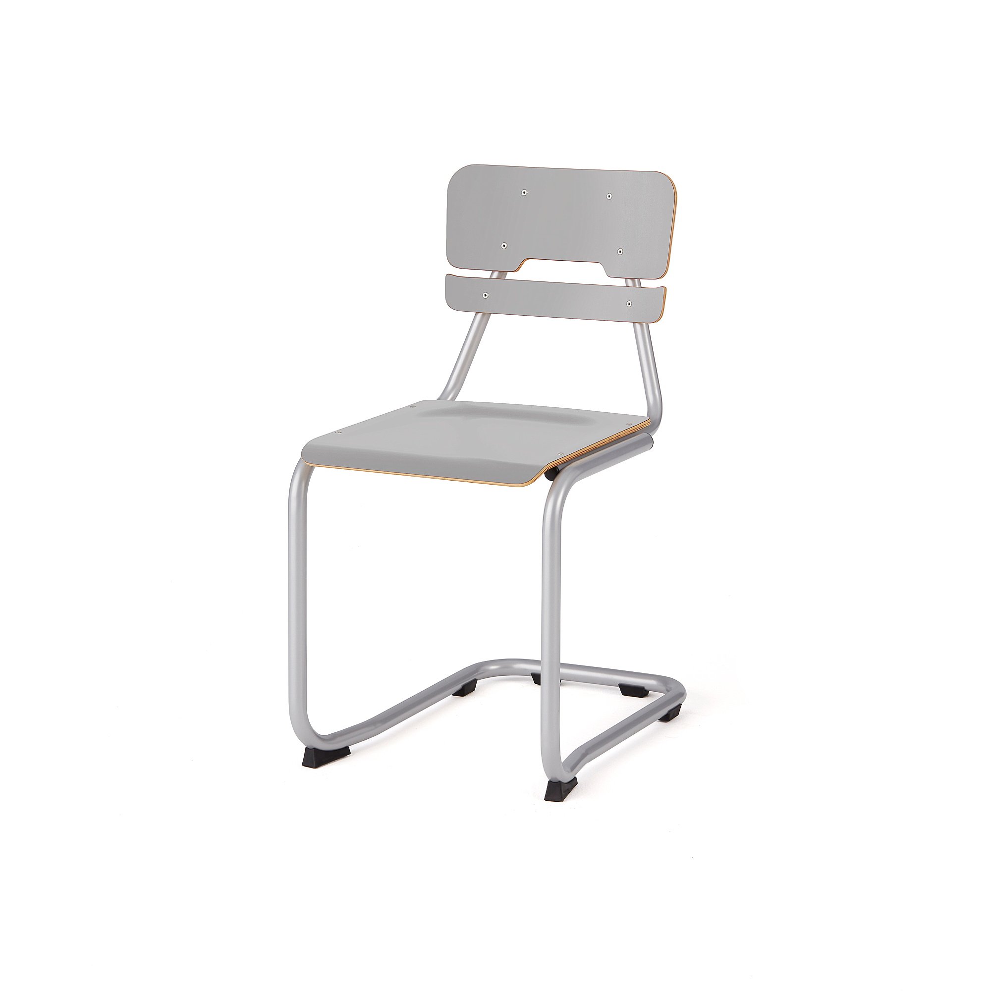 Školní židle LEGERE I, výška 450 mm, stříbrná, šedá