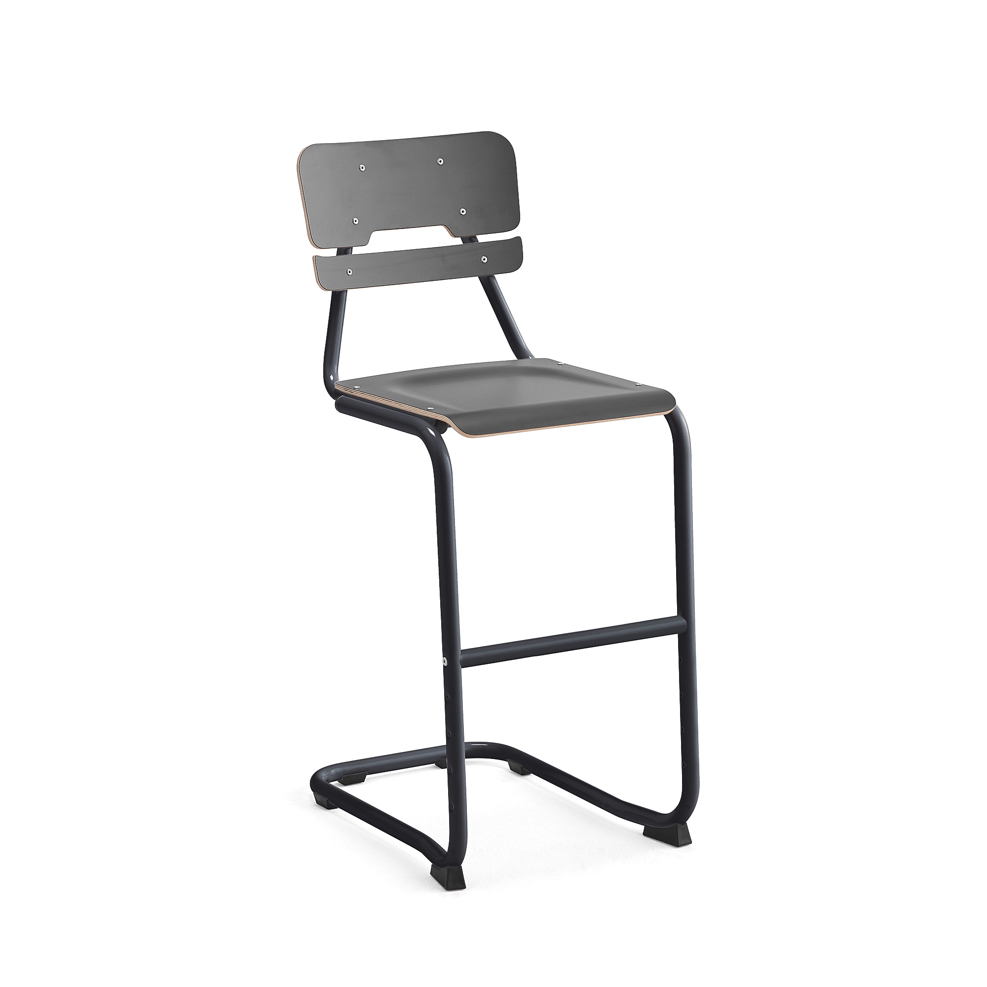 Školní židle LEGERE I, výška 650 mm, antracitově šedá, antracitově šedá