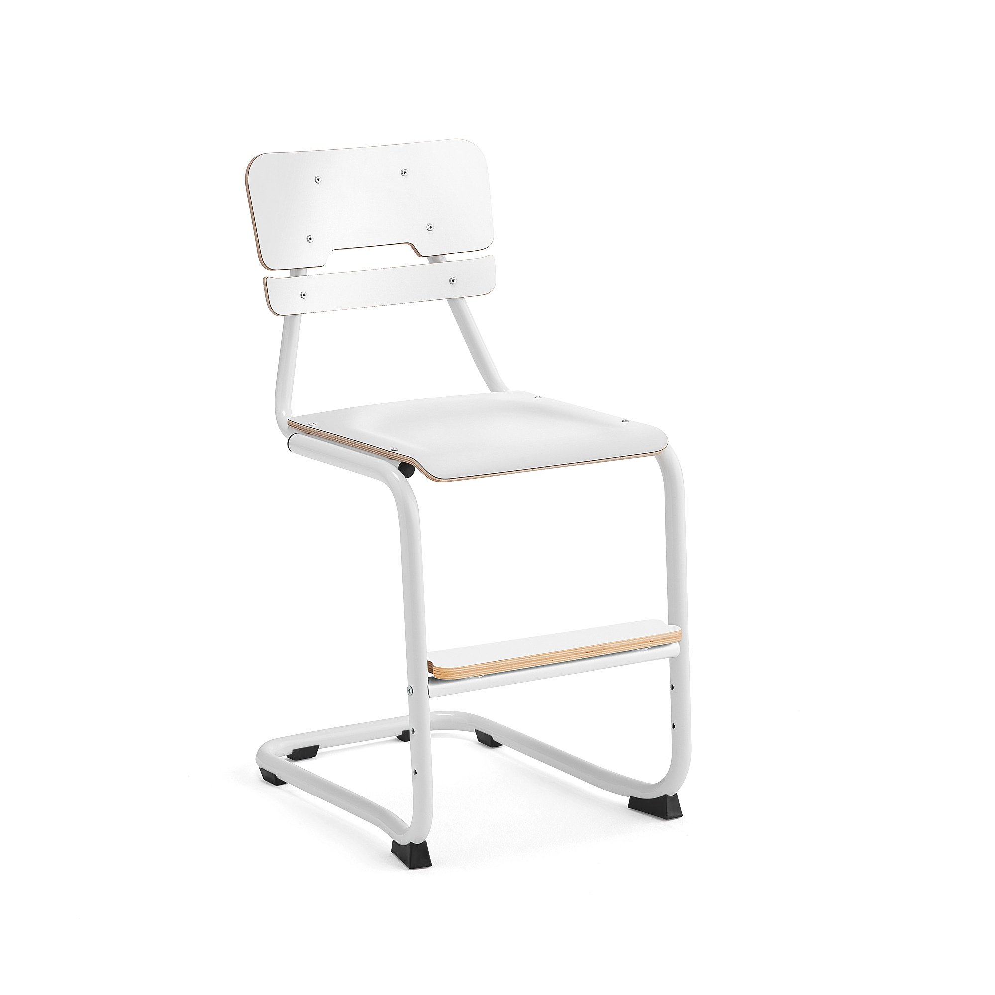 Školní židle LEGERE III, výška 500 mm, bílá, bílá