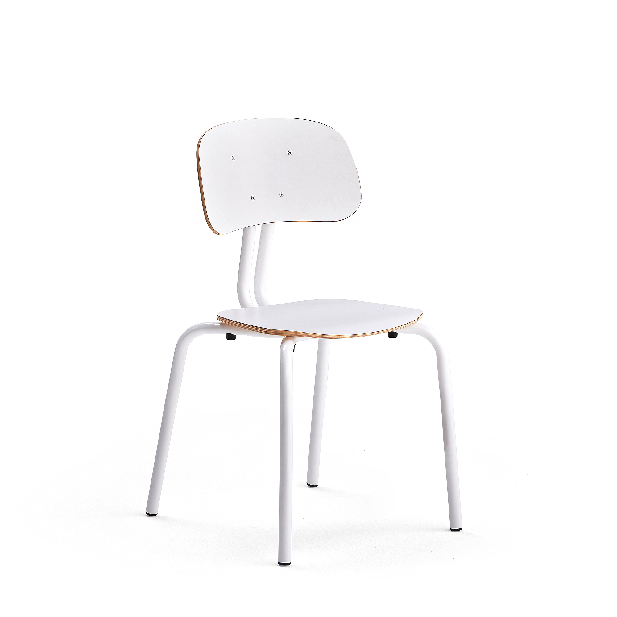 Školní židle YNGVE, 4 nohy, výška 460 mm, bílá
