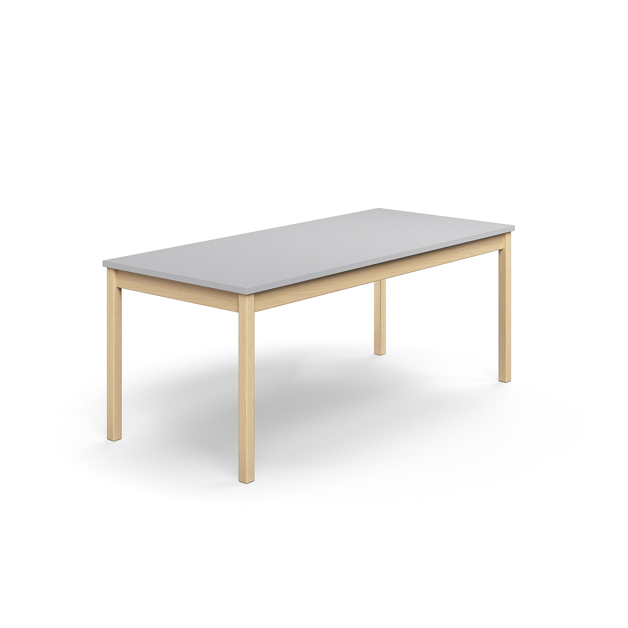Stůl DECIBEL, 1800x800x720 mm, akustická HPL deska, bříza/šedá
