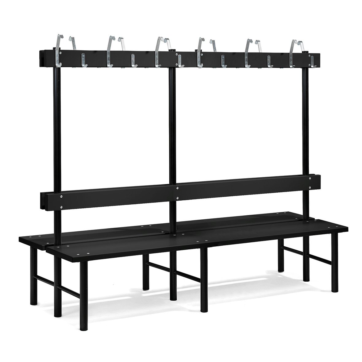 Changing Room Benches with Hook Rails | AJ Products UK