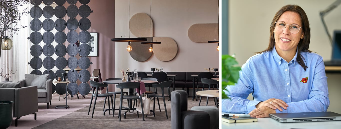 Bilde av ulike soner på arbeidsplassen