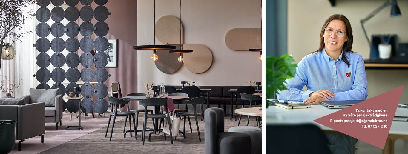 Bilde av ulike soner på arbeidsplassen