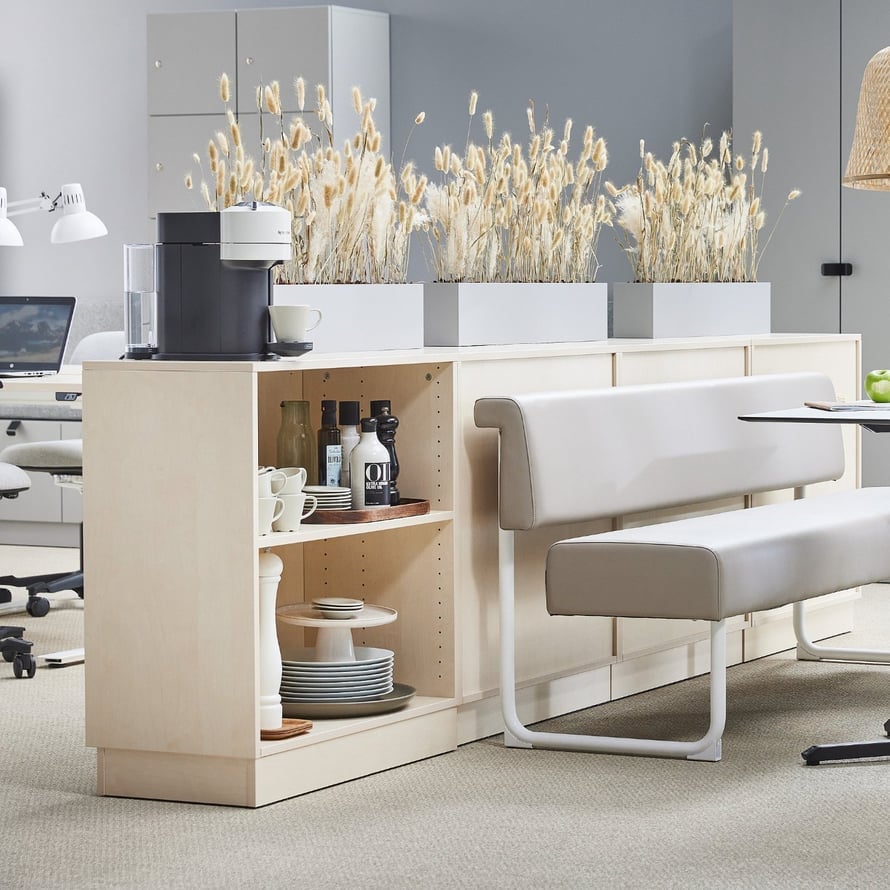 office furniture for storage and room division