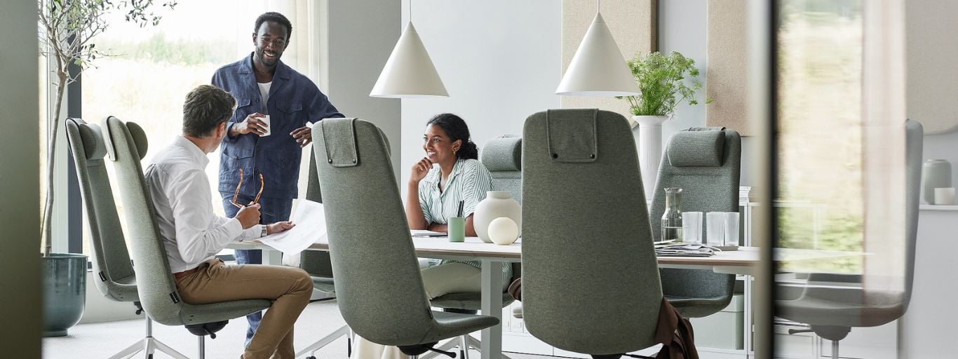 Office meeting in a conference room