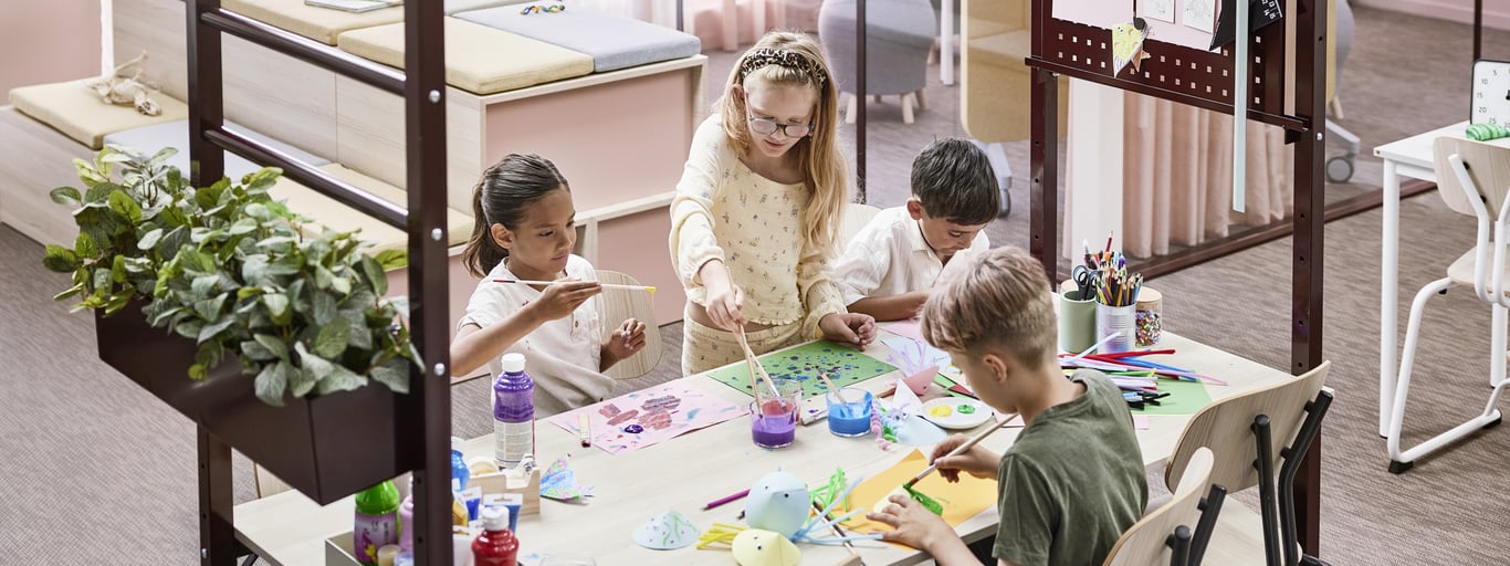 Inspirerande klassrum för lågstadiet