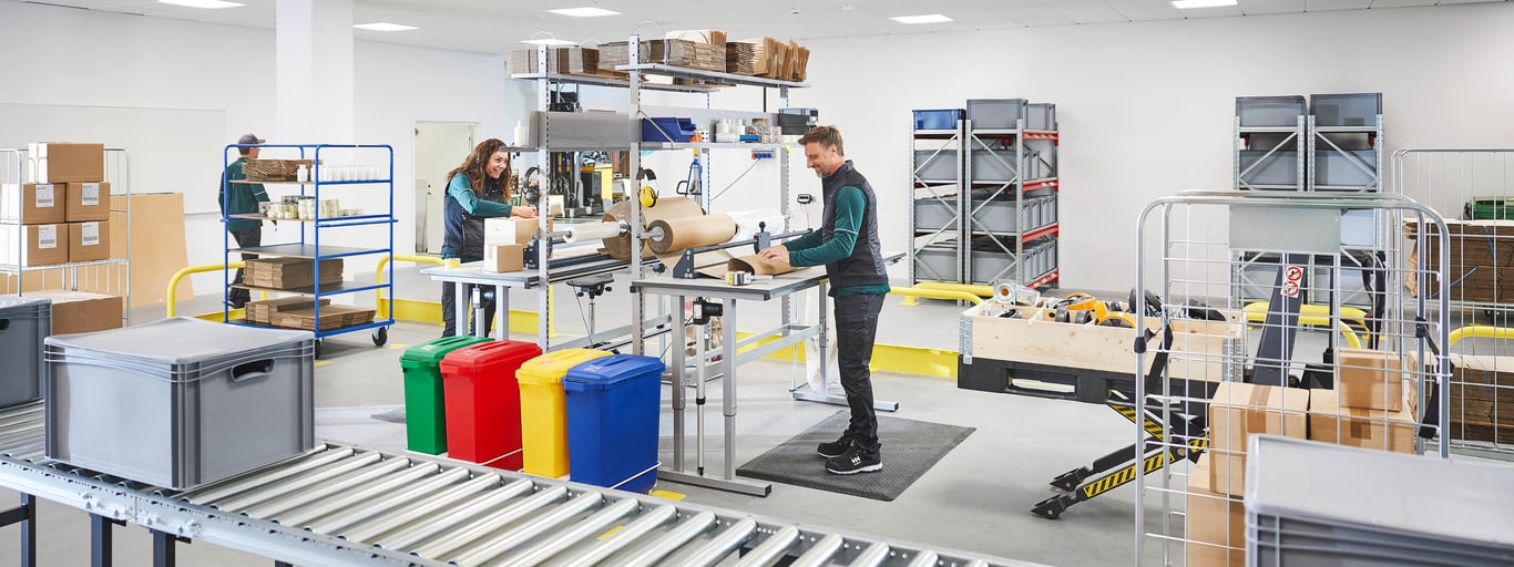 Zefektivněte proces balení pomocí ergonomické balicí stanice
