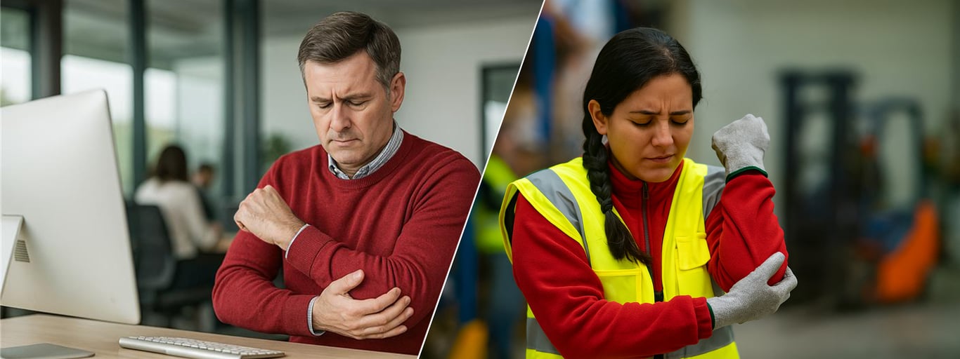 Ellbogenschmerzen im Arbeitsalltag: Ursachen und Maßnahmen
