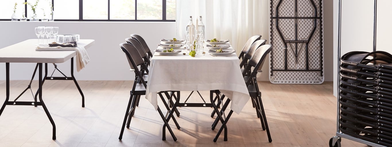 skládací jídelní stoly