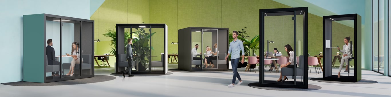 Office meeting pods, phone booth rooms ireland