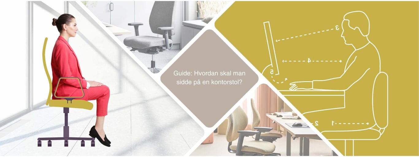 Guide: Hvordan skal man sidde på en kontorstol?