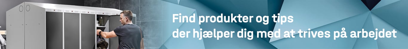 Omklædningsrum blå banner