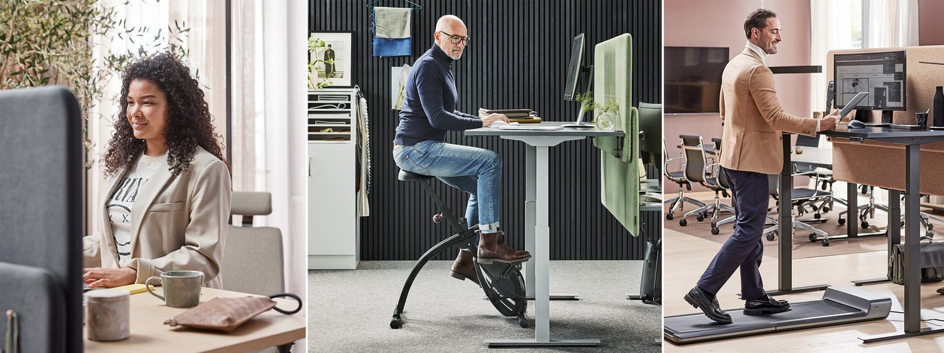 Stå, cykla eller gå – när du jobbar