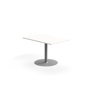 Conference table FLEXUS, middle unit, 800x1200 mm, white/silver