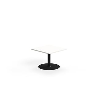 Beistelltisch VERTICUS, 700x700x500 mm, Weiß/Schwarz