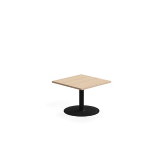 Konferenční stolek VERTICUS, 700x700x500 mm, dub/černá