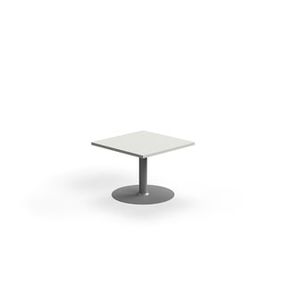 Beistelltisch VERTICUS, 700 x 700 x H 500 mm, hellgrau, silber