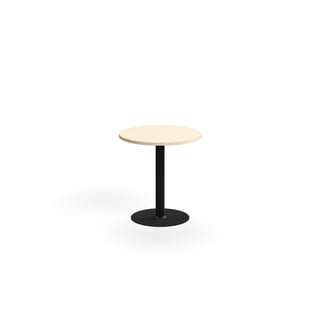 Tafel VERTICUS, Ø700x720 mm, berken/zwart
