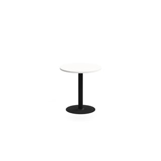 Galds VERTICUS, Ø700x720 mm, balts/melns