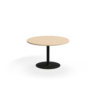 Pöytä VERTICUS, Ø1200x720 mm, tammi/musta