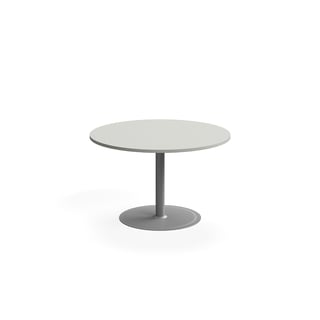 Sto VERTICUS, Ø1200x720 mm, svetlo siva/silver