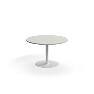 Laud VERTICUS, Ø 1200 x 720 mm, valge/ helehall