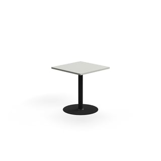 Stalas VERTICUS, 700x700x720 mm, šviesiai pilkas/juoda