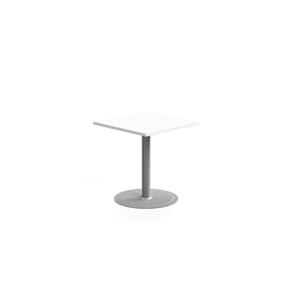 Bord VERTICUS, 700x700x720 mm, silver/vit