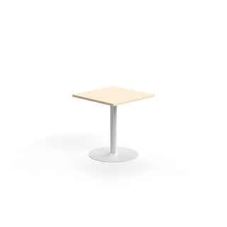 Tisch VERTICUS, 700x700x720 mm, Birke/Weiß