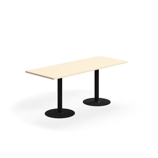 Tafel VERTICUS, 1800x700x720 mm, berken/zwart