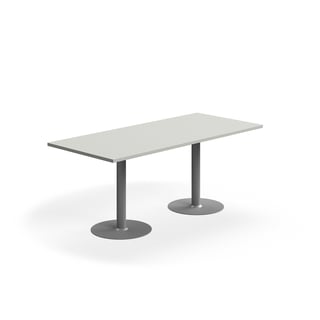Galds VERTICUS, 1800x800x720 mm, gaiši pelēks/sudraba