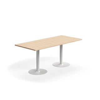 Stol VERTICUS, 1800x800x720 mm, hrast/bijela