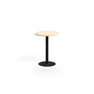 Barska miza VERTICUS, Ø700x900 mm, breza/črna