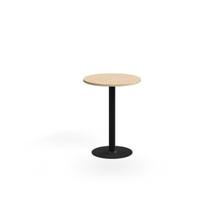 Bar table VERTICUS, Ø700x900 mm, oak/black