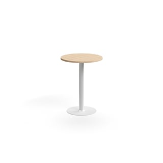 Ståbord VERTICUS, Ø700 H900 mm, eik/hvit