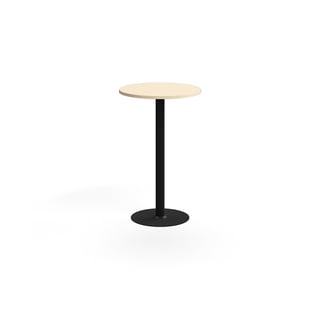 Barborð VERTICUS, Ø700x1100 mm, birki/svart